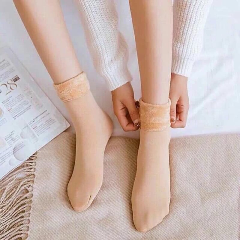Loại Dày Đẹp - Tất Lót Lông Giữ Nhiệt Cực Ấm - hình 1