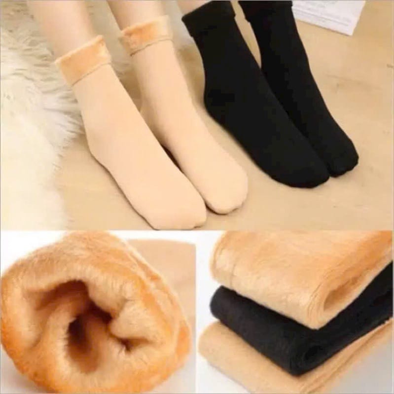 Loại Dày Đẹp - Tất Lót Lông Giữ Nhiệt Cực Ấm - hình 3